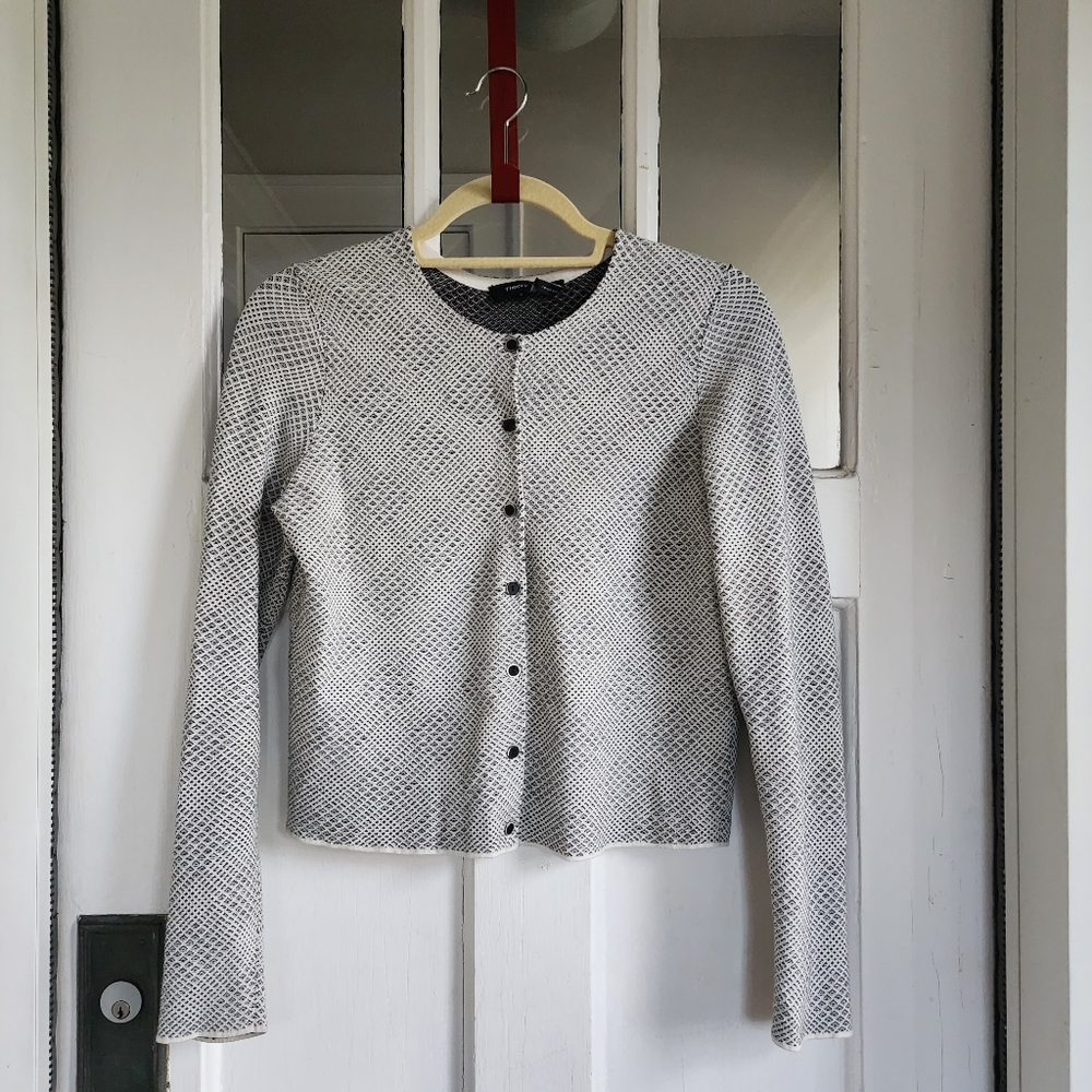 THEORY Button Up Cardigan, Sz P